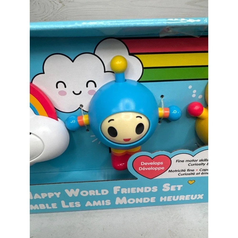 Fisher Price Happy‎ World Friends Baby Toy Set HDG95 Infant Sensory NEW